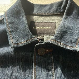Banana Republic Denim Jacket in Dark Blue Wash